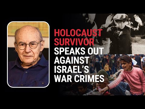 Holocaust survivor Rene Lichtman \“Israel is committing war crimes in Gaza. We've got to fight back.\”